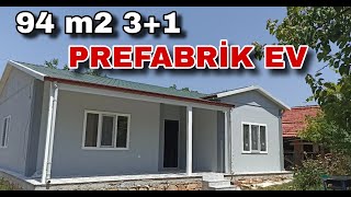 UYGUN FİYATLI ve Kaliteli Lüks Prefabrik Ev Turu  Fiyat Maliyet ve İç Dizayn 94 m2 [upl. by Barraza274]