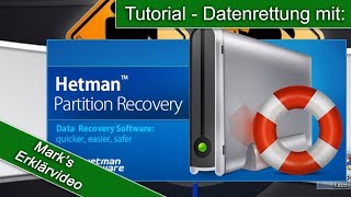 Daten retten mit dem Programm  Hetman Partition Recovery Commercial Edition 2 8  Tutorial [upl. by Nodarse961]