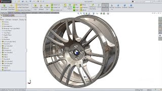 Solidworks tutorial  sketch Wheel Rim in Solidworks [upl. by Dnalro]