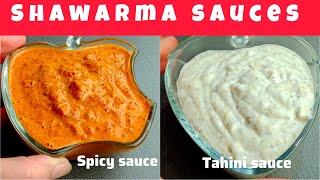 Shawarma Sauce Recipe  Spicy Red sauce  Tahini Sauce  Eat Yummyy [upl. by Arimlede]