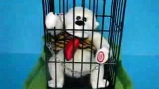 Toy monkey in cage singing and vibrating [upl. by Anassor496]