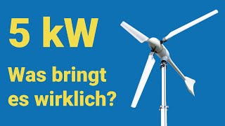 Kleinwindanlage mit 5 kW Ertrag Hersteller amp Kosten [upl. by Cyrano]