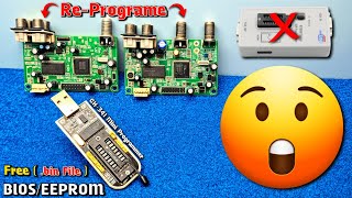 how to program BIOSEEPROM IC in set top box using CH341 Mini programmer   Programming [upl. by Sherrie]