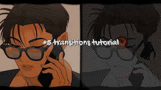 5 transitions tutorial alight motion ❤️ 49 [upl. by Esinahs]