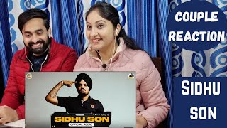 Sidhu Son Official Audio Sidhu Moose Wala  The Kidd  Moosetape  Couple Reaction Video [upl. by Nwahser175]