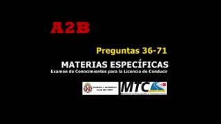 Preguntas 2024 AIIB 22 Examen de Conocimientos Licencia de Conducir A2B TOURING MTC PERU Audio [upl. by Anayi493]