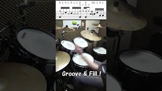 いますぐ使えるフィルイン 390個め 16分ウラでハイハットオープン shorts drummer drums ドラムフィルイン ドラムテクニック [upl. by Naehgem776]