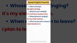 Everyday Questions and Simple Answers Speak English Fluently englishlanguage short [upl. by Lesig]