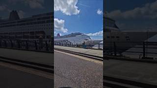 Ambassador Ambition cruise ship on the River Mersey [upl. by Tanhya415]