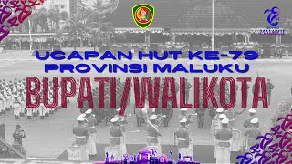 UCAPAN HUT KE 79 PROVINSI MALUKU DARI BUPATI WALIKOTA [upl. by Flaherty509]