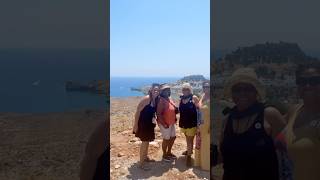 The Acropolis of Lindos in Rhodes Greece greece norwegiancruiseline norwegiangetaway [upl. by Llenet593]