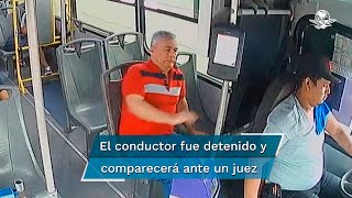 Chofer de autobús mata a una persona por quedarse dormido al volante [upl. by Otir]