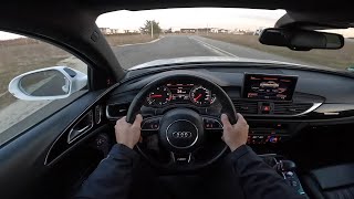 Audi A6 C7 30 BITDI Sline 2012 POV DriveReview [upl. by Nylyoj]