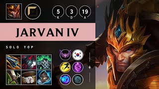 Jarvan IV Top vs Kennen Killing spree  KR Master Patch 1420 [upl. by Ellehsim]