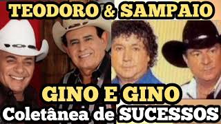 GINO E GENO🔴TEODORO E SAMPAIO SUCESSOS DO BAILÃO SERTANEJO ANIMADO 00 ARRASTA O PÉ [upl. by Enidan]