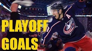 28 Minutes of Electrifying NHL Playoff Goals Part 1 REUPLOAD [upl. by Dweck]