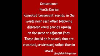 consonancepoetic DeviceMeaning and ExampleRajakshiEloquence [upl. by Nugent896]