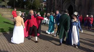 Lichfield Regency Dancers quotTurning by Threesquot at Lichfield Festival of Folk  L2F [upl. by Nylhsoj]