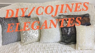 DIY  COJINES ELEGANTES RECICLADOS  FACIL Y ECONOMICO [upl. by Villiers]