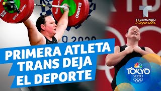 ¡Debut y despedida Primera atleta olímpica transgénero anuncia su retiro  Telemundo Deportes [upl. by Ayekehs545]