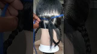 How to do knotless braidshairbraids [upl. by Thoma]