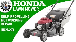 Honda Lawn Mower SelfPropelling Repair [upl. by Steel420]