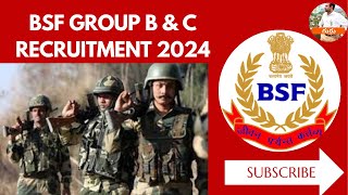 BSF Group B amp C Recruitment 2024  Water wing [upl. by Audley42]