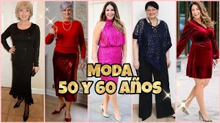 Como Vestir Para Navidad Y Año Nuevo MODA SEÑORAS DE 50 Y 60 AÑOS [upl. by Susan]