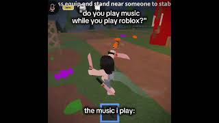 quotwhat music do you play while playing robloxquot roblox speedup relatable fyp trending shorts [upl. by Sams]