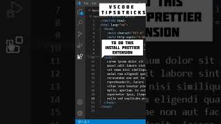 How to formatbeautify code in VS code html css javascript vscode tipsandtricks [upl. by Ihtraa]