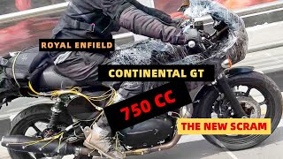 New Royal Enfield Continental GT 750  Spied royalenfield bike [upl. by Xylon]