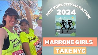 New York City Marathon  Marrone Girls Take NYC [upl. by Vernor186]