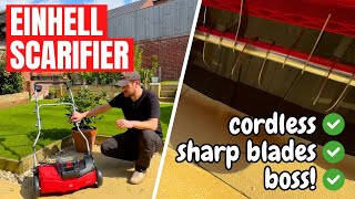 Unboxing the Einhell Cordless Scarifier  Is this the best budget SCARIFIER [upl. by Ojyram]