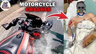 BRUTAL MOTORCYCLE CRASHES  CRAZY amp EPIC Motorcycle Beginner Mistakes 2024 [upl. by Aerdnua235]