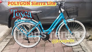 Sepeda CITYBIKE Polygon Sierra Lite Tosca  Sepedanya Kaum wanita [upl. by Stodder]