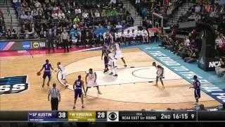 SFA vs West Virginia Jevon Carter layup [upl. by Ennove375]