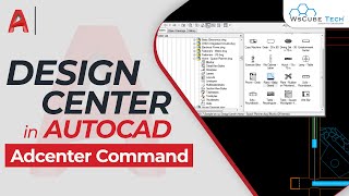 How to Use Design Center in AutoCAD  Adcenter Command in AutoCAD [upl. by Pickford652]