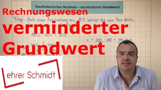 verminderter Grundwert  Rechnungswesen  Lehrerschmidt [upl. by Aniwde]