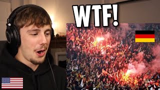 American Reacts to Football Fans amp Atmosphere USA vs Europe [upl. by Darryn]