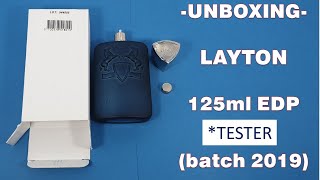 Unboxing  Layton by Parfums de Marly Tester 2019 batch [upl. by Austen]