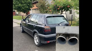 Straight pipe Golf 3 19 TDI AFN Driving [upl. by Aninaj]