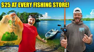 Spending 25 At EVERY Fishing Store [upl. by Ahsinnor]