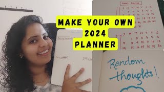 Make your own daily plannerSetting up 2024 Plannermake your 2024 DIY planner planner ideas Benz [upl. by Nowujalo201]