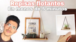 ✅ Como hacer repisas flotantes con MADERA Y CUAERDAS DIY paso a paso MUY FACIL Hazlo tú mismo [upl. by Eleanor498]