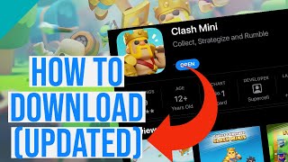 HOW TO DOWNLOAD CLASH MINI UPDATED step by step tutorial iOS amp ANDROID 2024 [upl. by Baillie731]