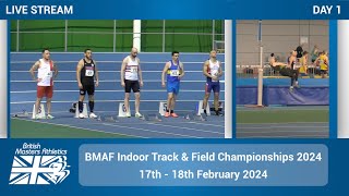 LIVE  British Masters Athletics Indoor Track amp Field Championships 2024  Saturday [upl. by Burdelle]