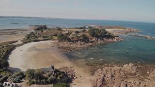 Ile Callot de Carantec  Drone [upl. by Ninel]