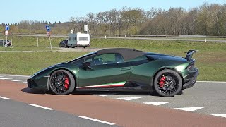 Lamborghini Huracan Performante Spyder  Acceleration Sounds [upl. by Martell]