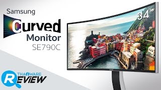 รีวิวจอ Samsung Curved Monitor 34 นิ้ว จอโค้งสุด สะดุดทุกสายตา [upl. by Eilsil]