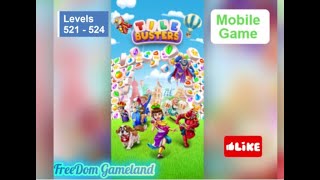 Tile Busters Casual mobile game  levels 521524 [upl. by Fessuoy]